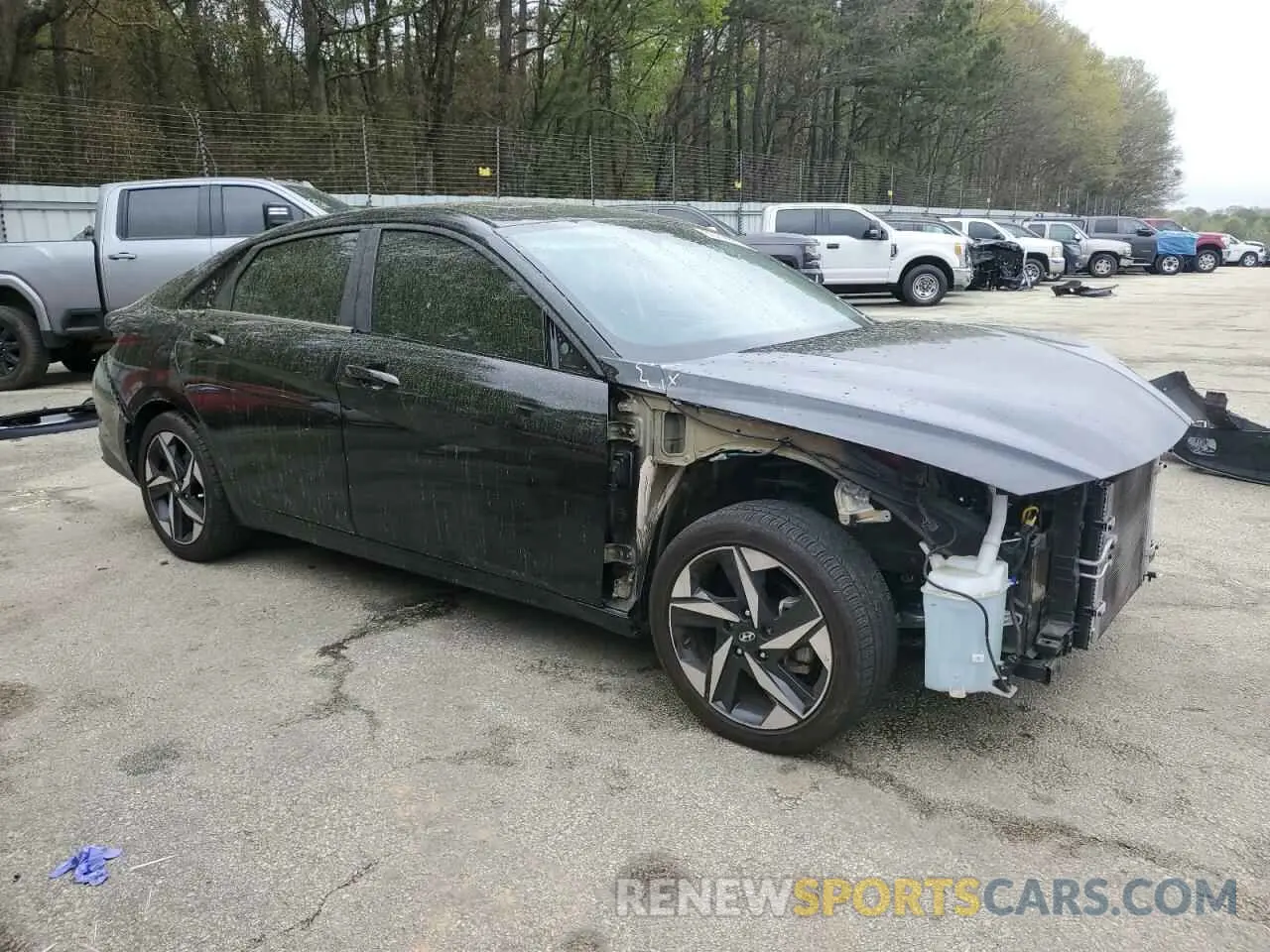 4 fotografías del automóvil dañado KMHLN4AJ1PU037800 HYUNDAI ELANTRA 2023