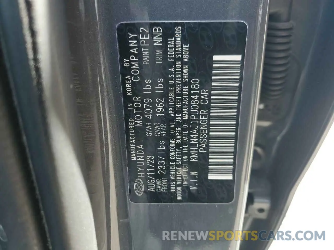 15 fotografías del automóvil dañado KMHLN4AJ1PU084180 HYUNDAI ELANTRA 2023