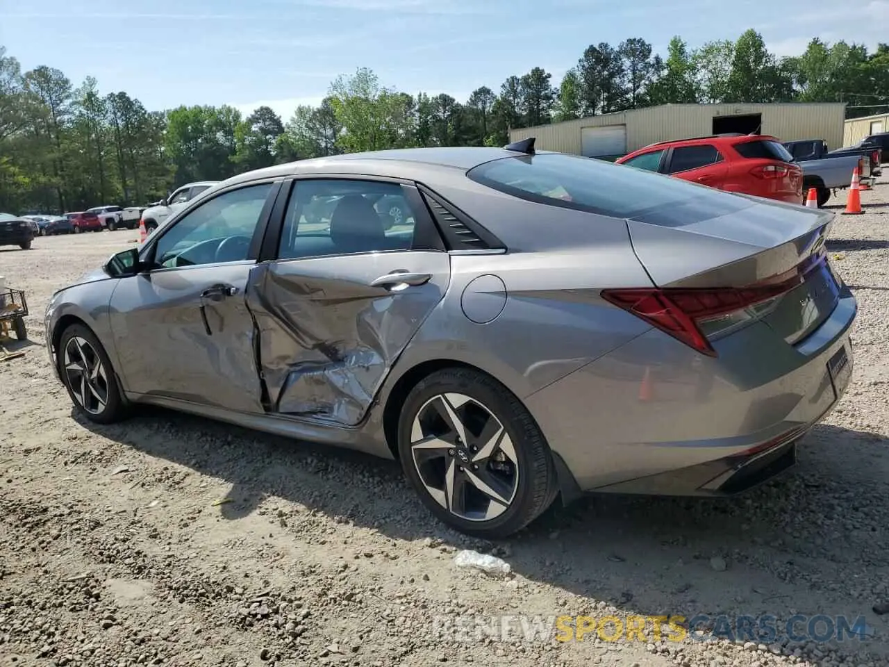 2 fotografías del automóvil dañado KMHLN4AJ2PU033898 HYUNDAI ELANTRA 2023