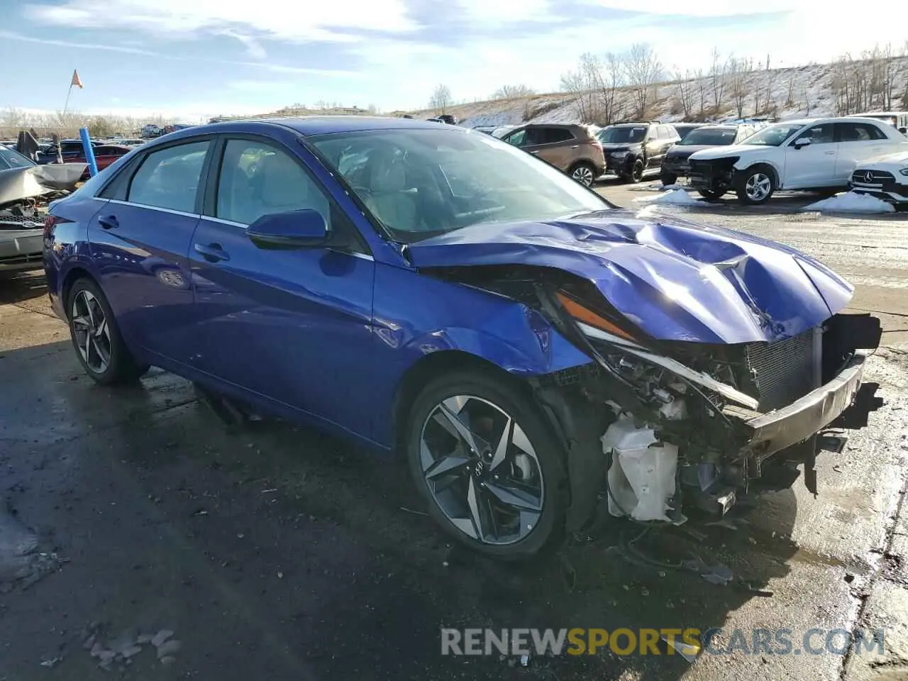 4 fotografías del automóvil dañado KMHLN4AJ3PU077800 HYUNDAI ELANTRA 2023