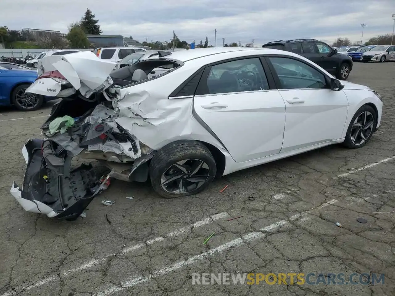 3 fotografías del automóvil dañado KMHLN4AJ5PU049187 HYUNDAI ELANTRA 2023