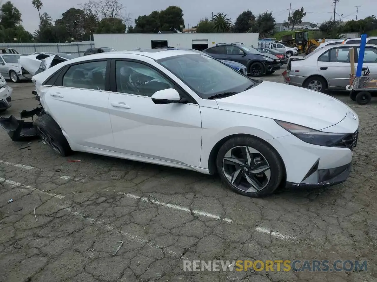 4 fotografías del automóvil dañado KMHLN4AJ5PU049187 HYUNDAI ELANTRA 2023