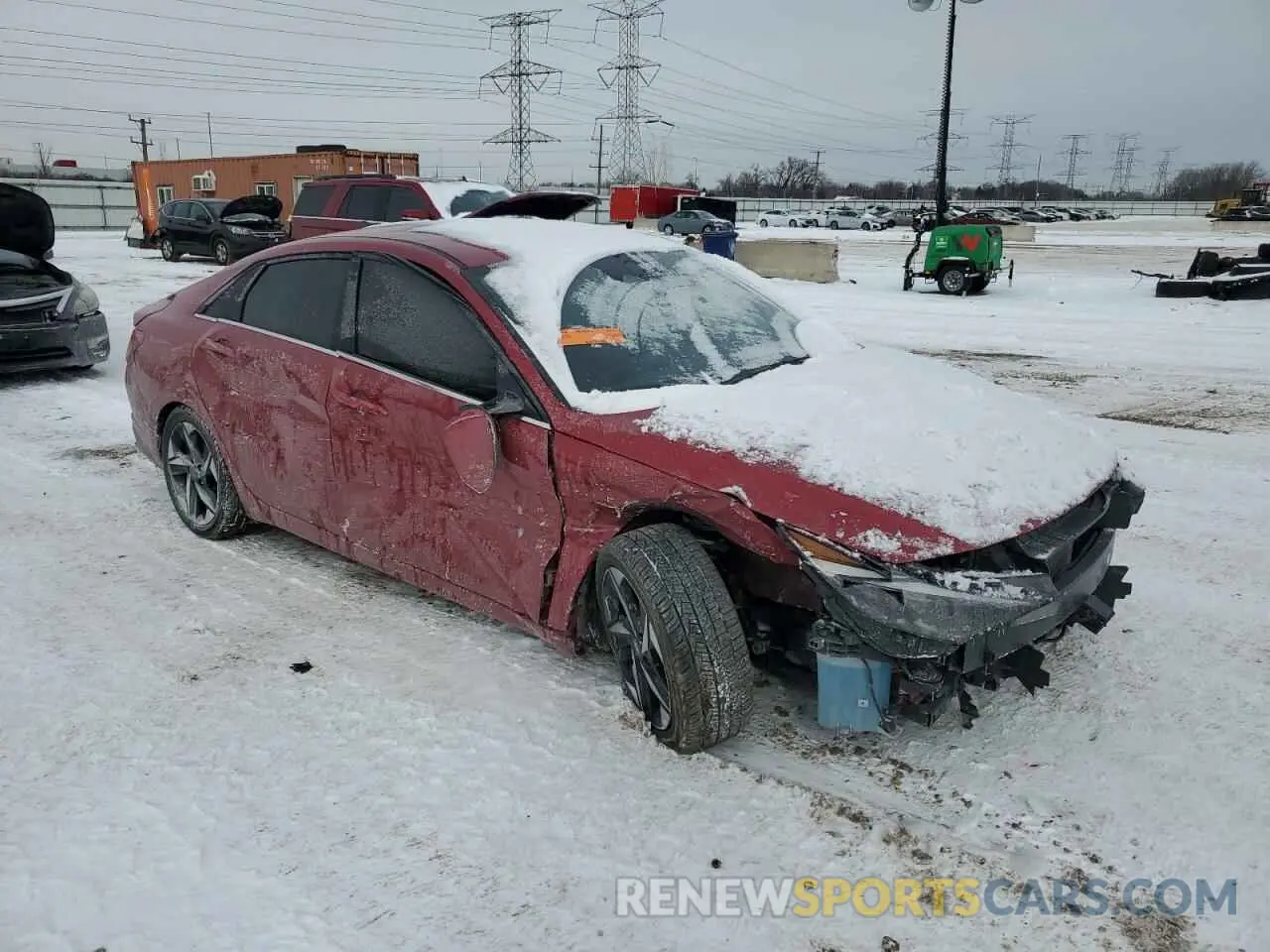 4 fotografías del automóvil dañado KMHLN4AJ5PU049268 HYUNDAI ELANTRA 2023