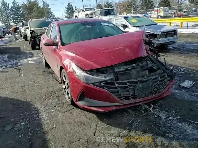 11 fotografías del automóvil dañado KMHLN4AJ5PU057533 HYUNDAI ELANTRA 2023