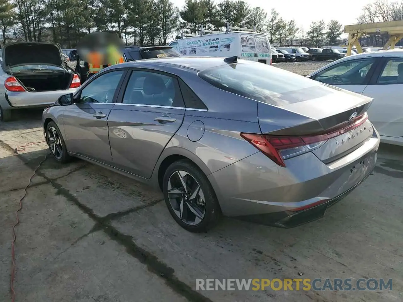 2 fotografías del automóvil dañado KMHLN4AJ7PU078948 HYUNDAI ELANTRA 2023