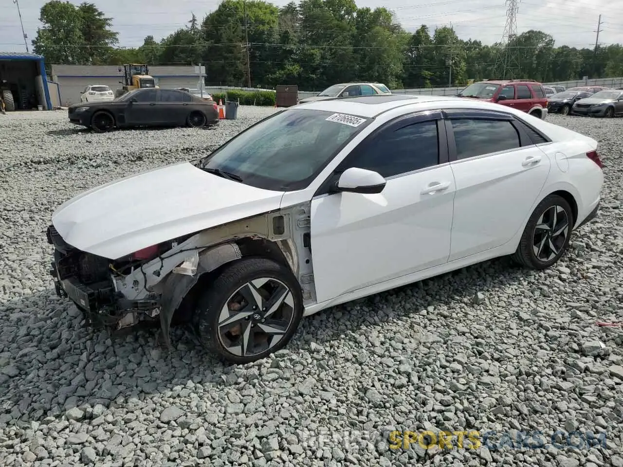1 fotografías del automóvil dañado KMHLN4AJ7PU086161 HYUNDAI ELANTRA 2023