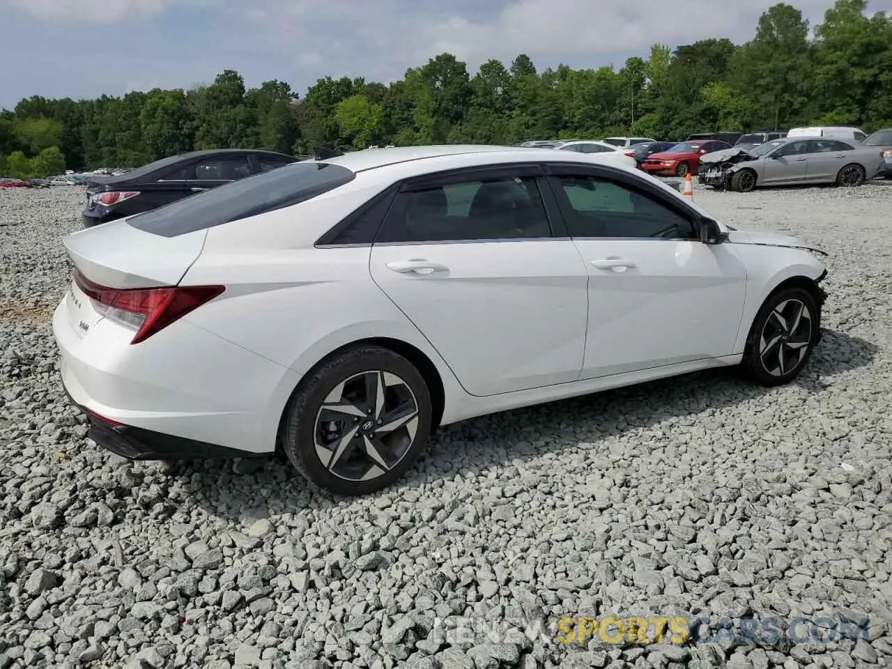 3 fotografías del automóvil dañado KMHLN4AJ7PU086161 HYUNDAI ELANTRA 2023