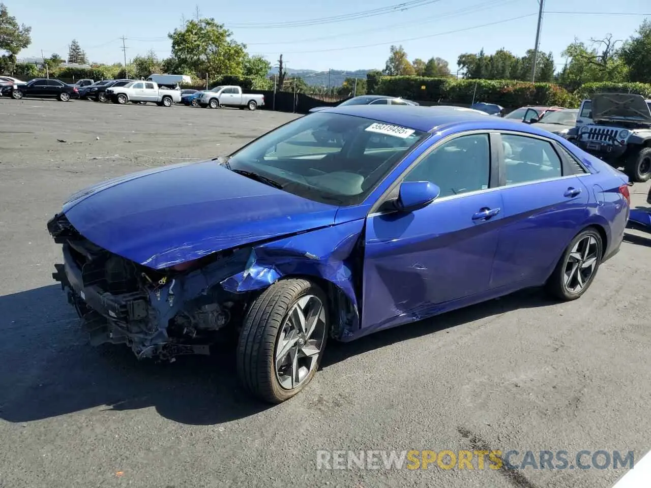 1 fotografías del automóvil dañado KMHLN4AJ8PU068767 HYUNDAI ELANTRA 2023