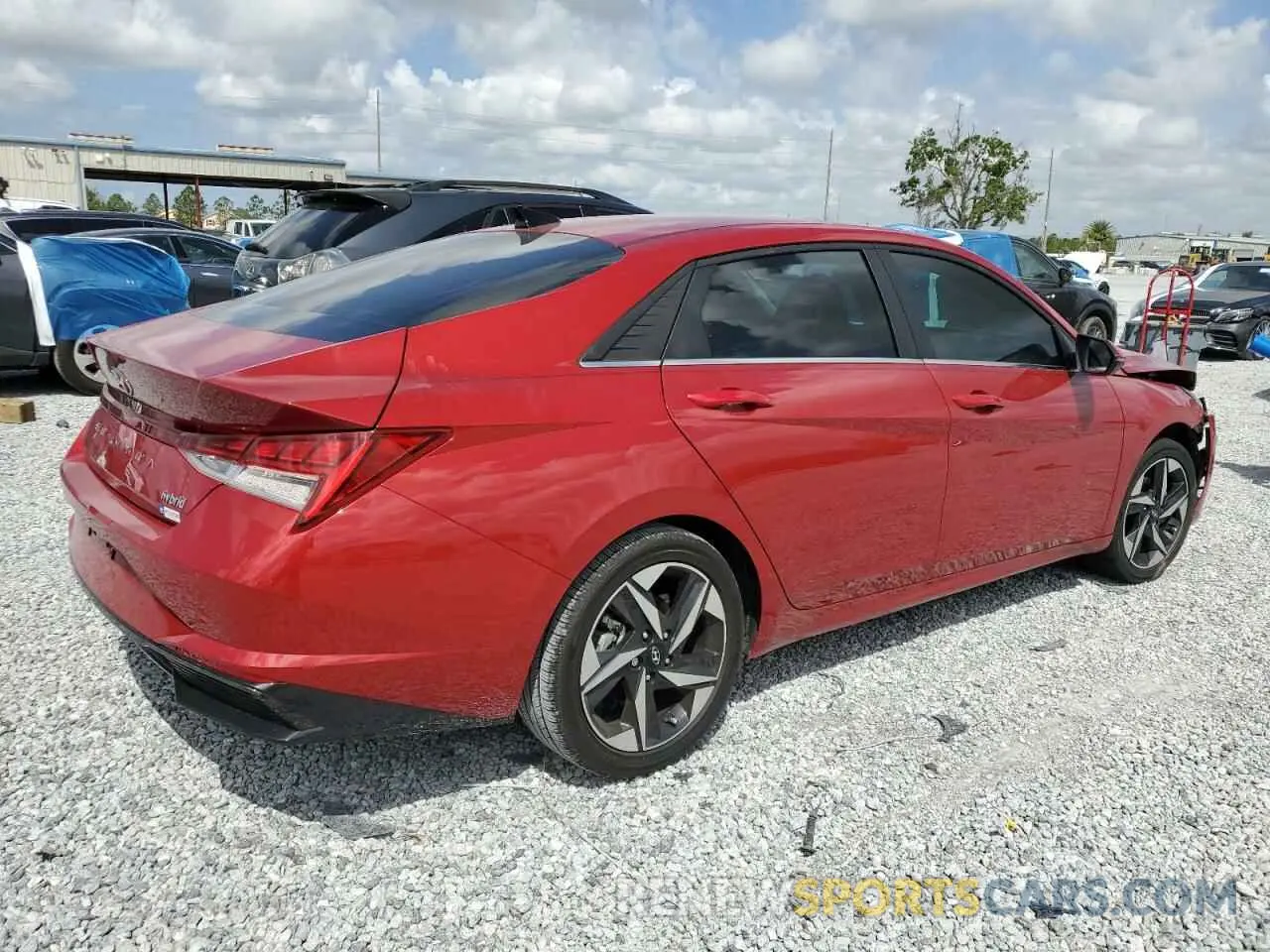 3 fotografías del automóvil dañado KMHLN4AJ9PU042453 HYUNDAI ELANTRA 2023