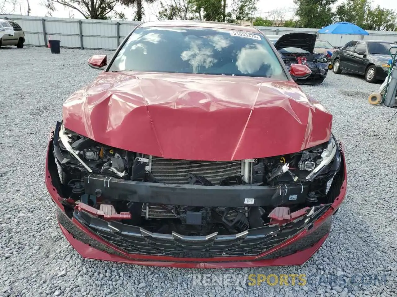 5 fotografías del automóvil dañado KMHLN4AJ9PU042453 HYUNDAI ELANTRA 2023