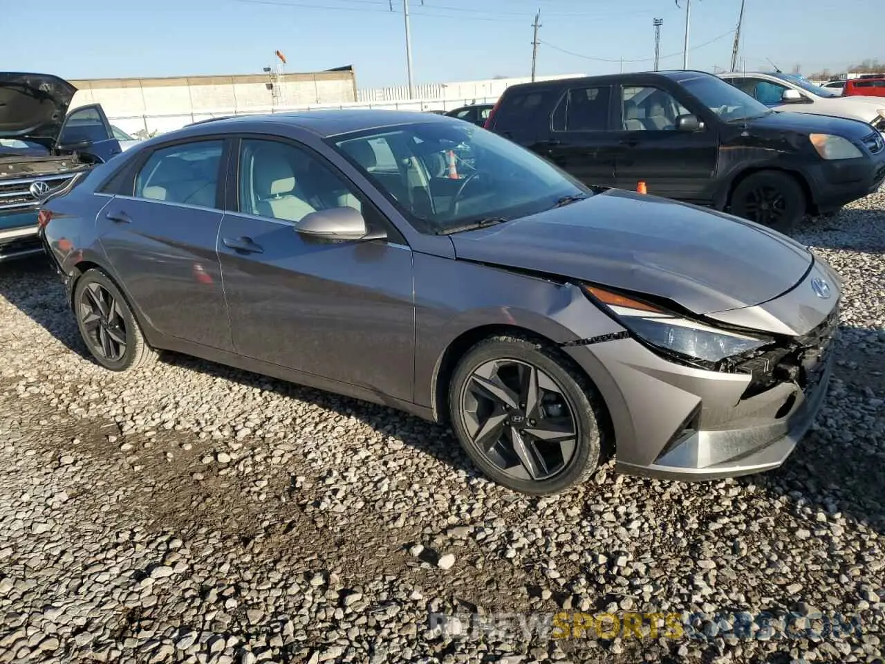4 fotografías del automóvil dañado KMHLN4AJXPU050688 HYUNDAI ELANTRA 2023