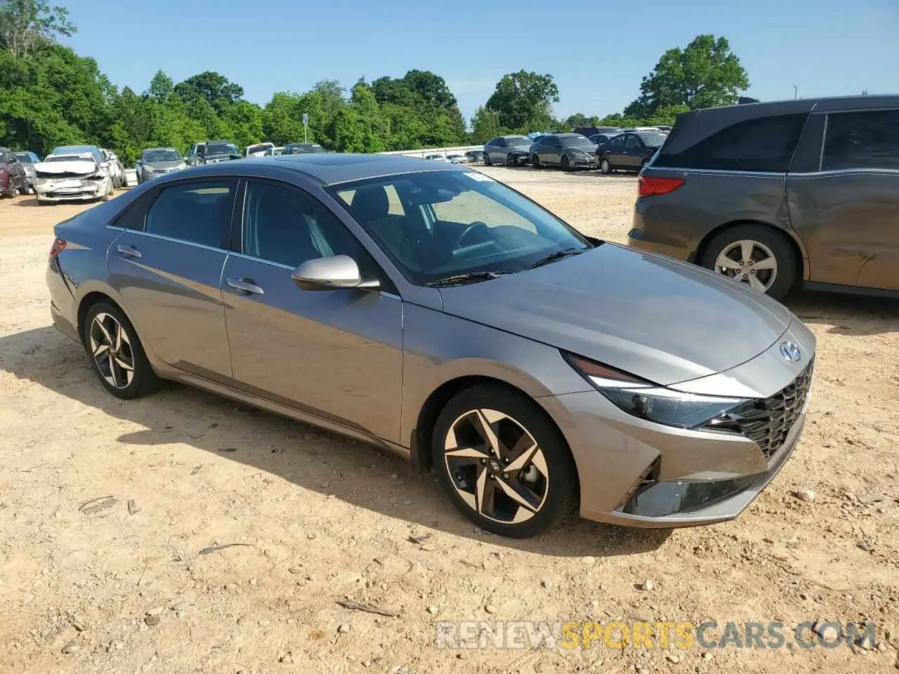 4 fotografías del automóvil dañado KMHLN4AJXPU053624 HYUNDAI ELANTRA 2023