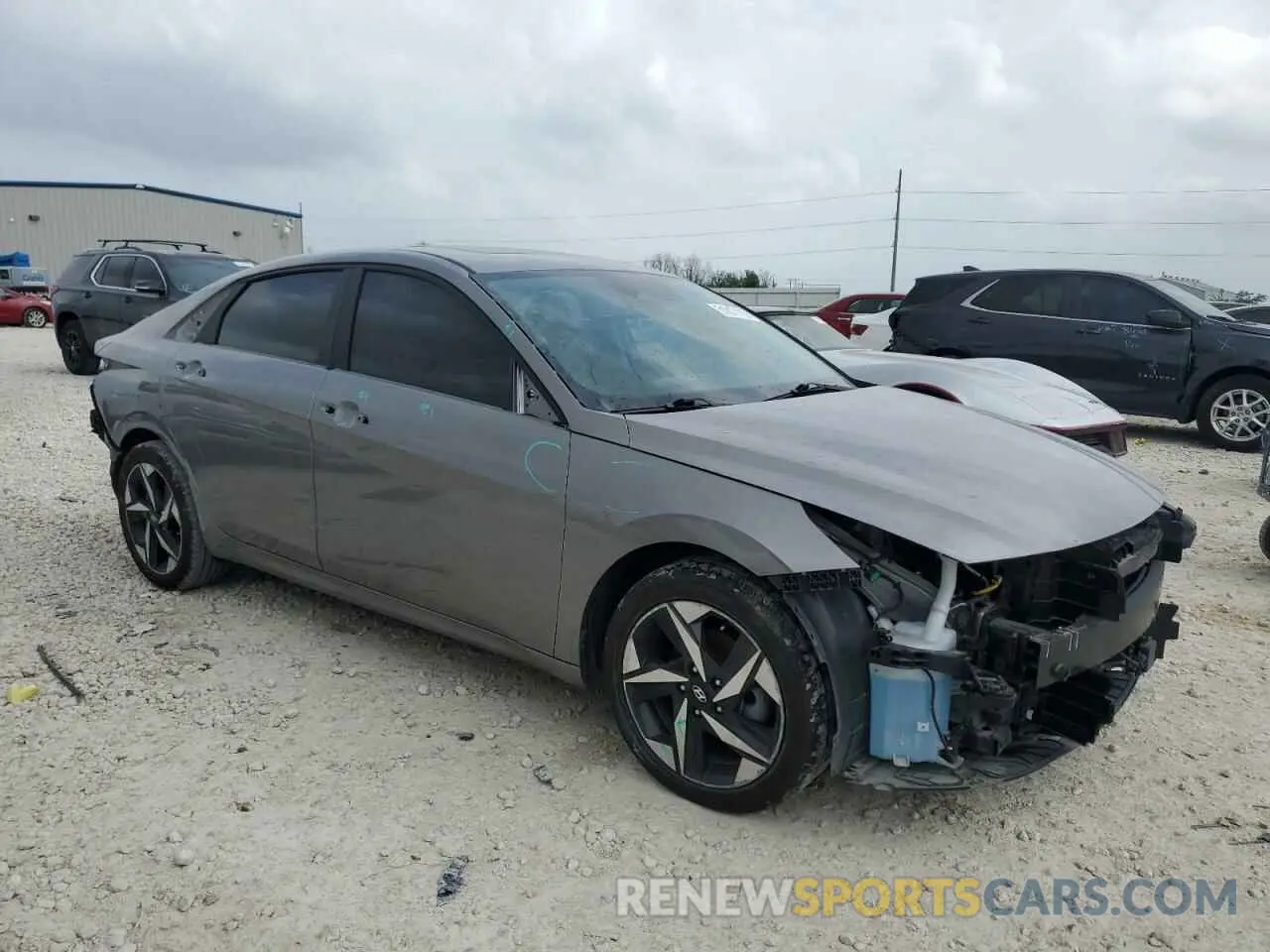 4 fotografías del automóvil dañado KMHLP4AG0PU532360 HYUNDAI ELANTRA 2023