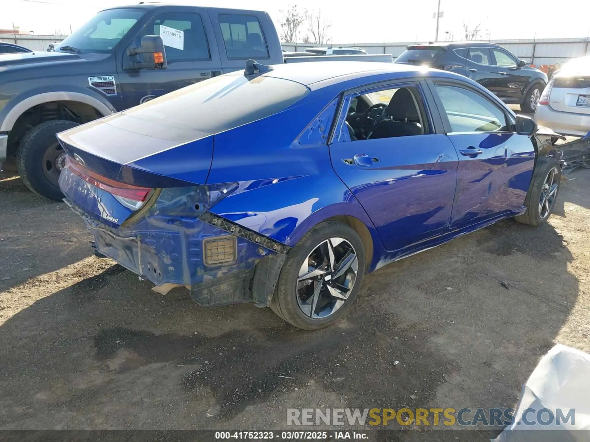 4 fotografías del automóvil dañado KMHLP4AG1PU372487 HYUNDAI ELANTRA 2023