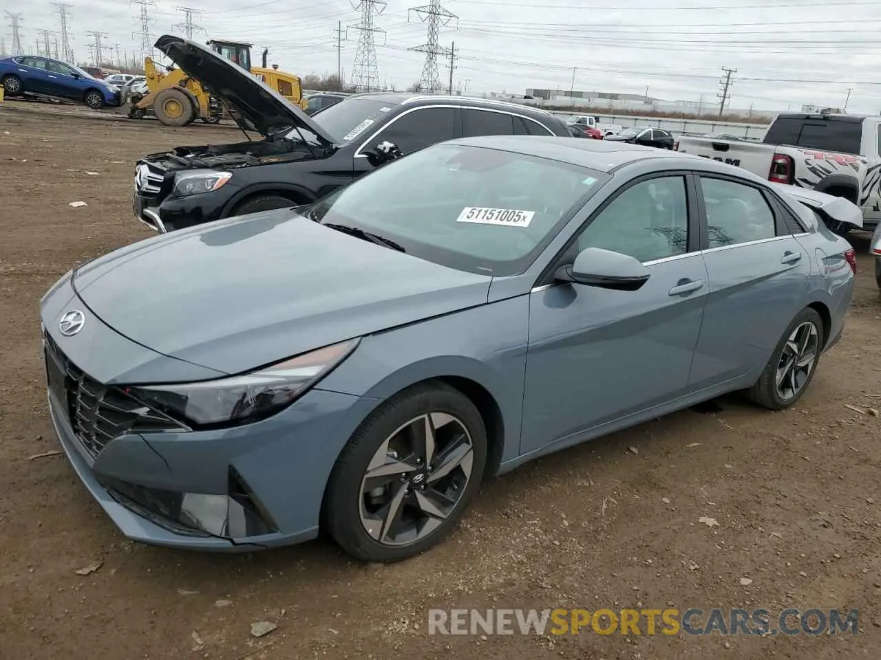 1 fotografías del automóvil dañado KMHLP4AG1PU437077 HYUNDAI ELANTRA 2023