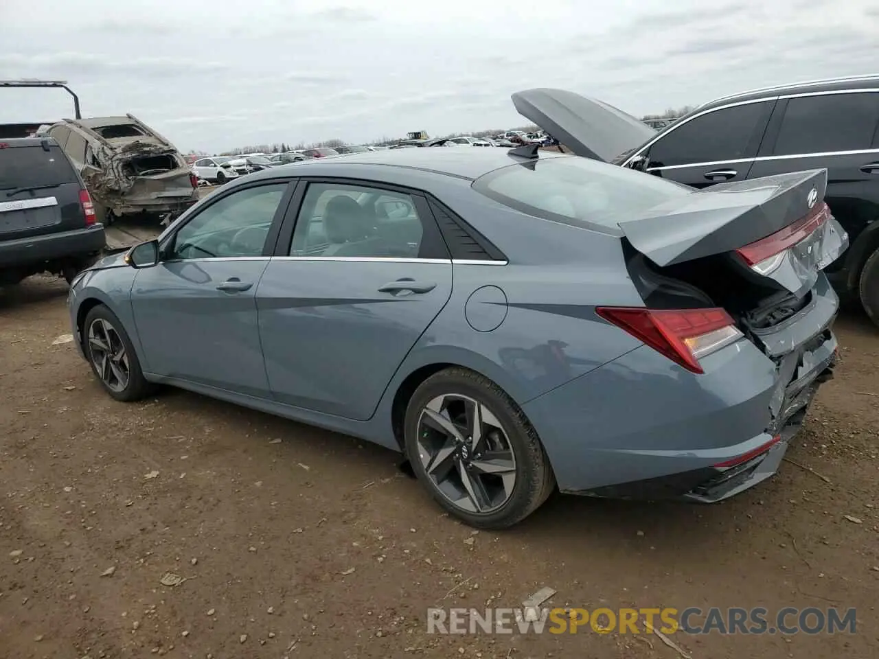 2 fotografías del automóvil dañado KMHLP4AG1PU437077 HYUNDAI ELANTRA 2023