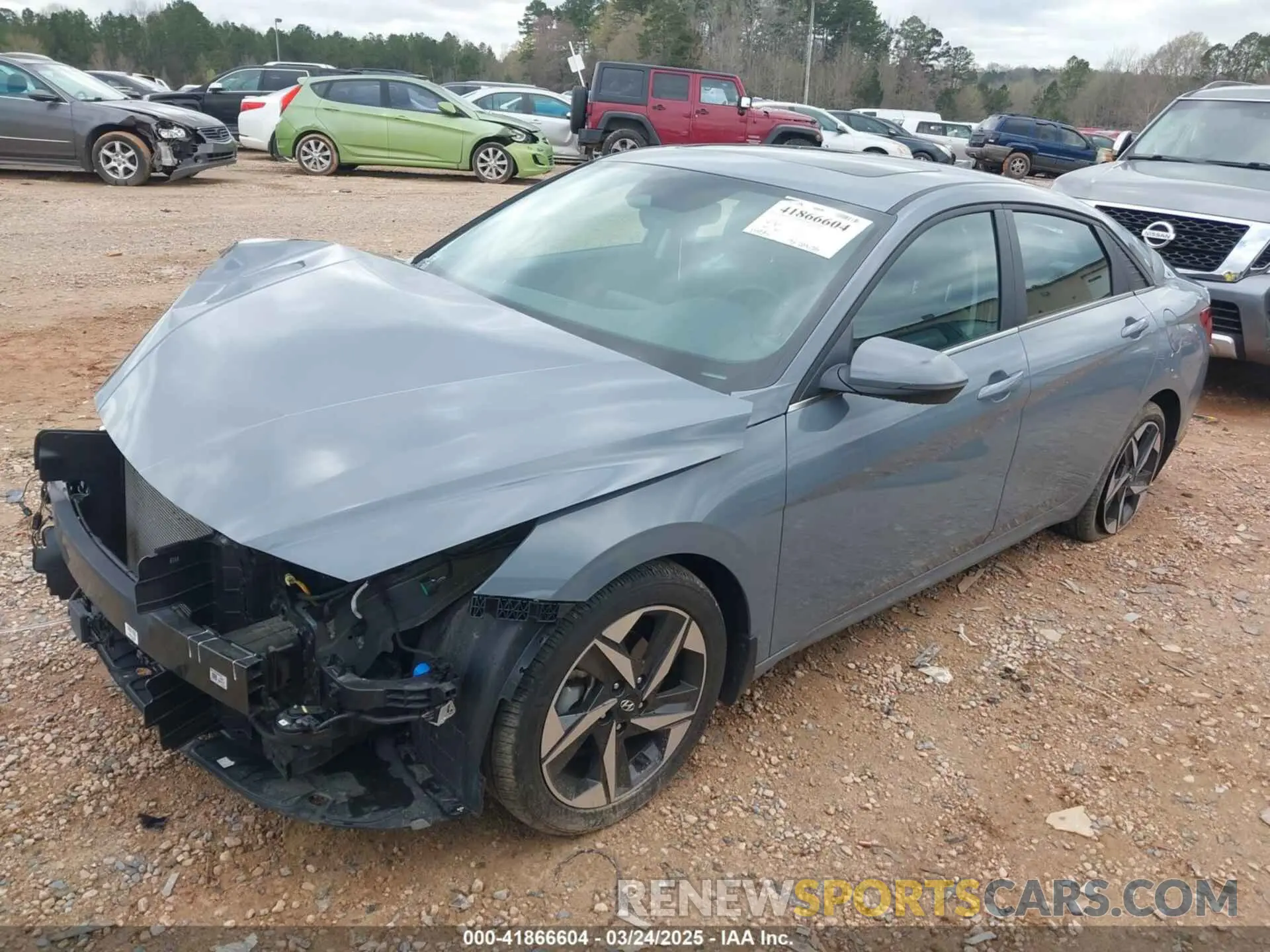 2 fotografías del automóvil dañado KMHLP4AG2PU430431 HYUNDAI ELANTRA 2023