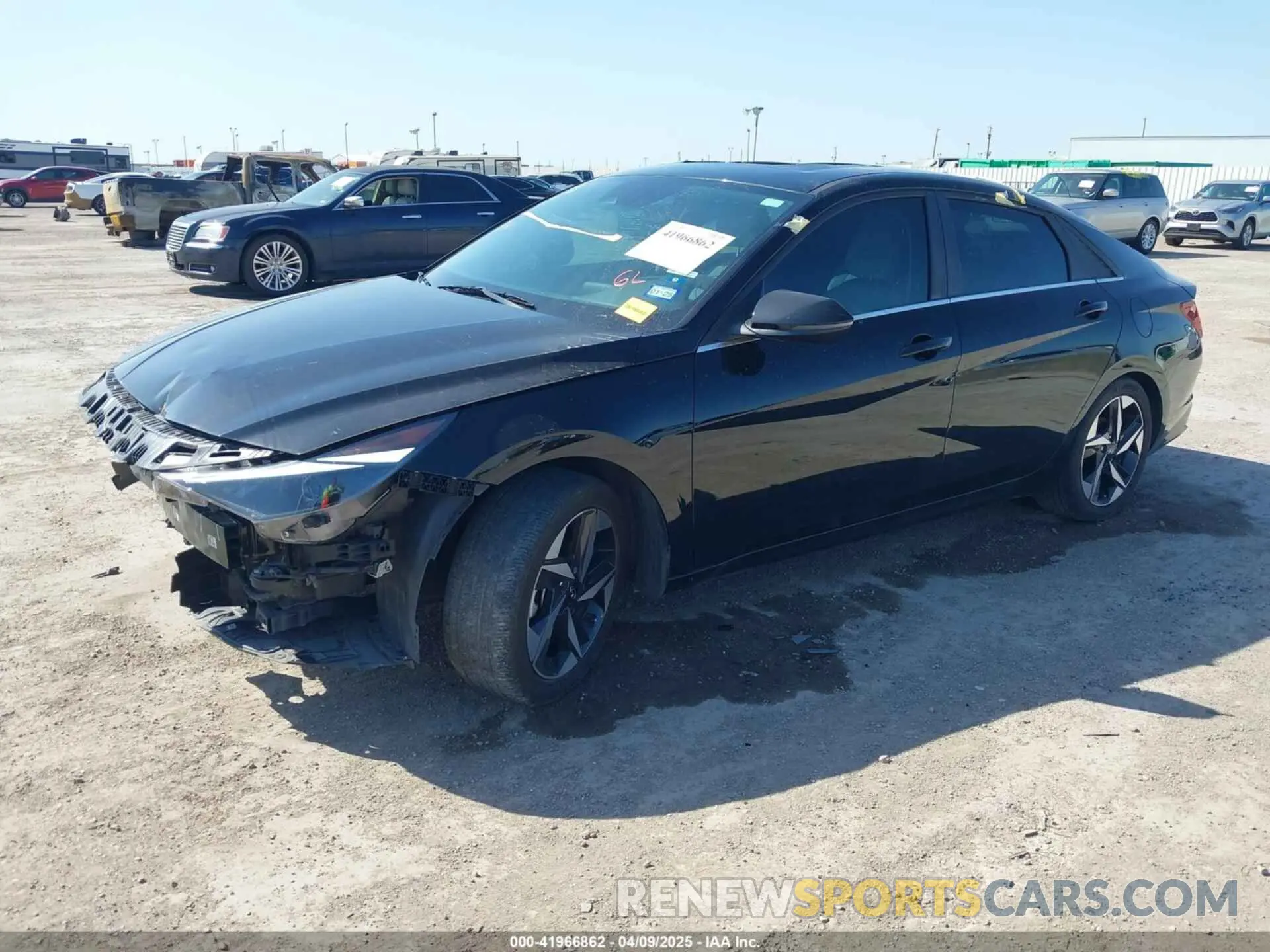 2 fotografías del automóvil dañado KMHLP4AG2PU473523 HYUNDAI ELANTRA 2023