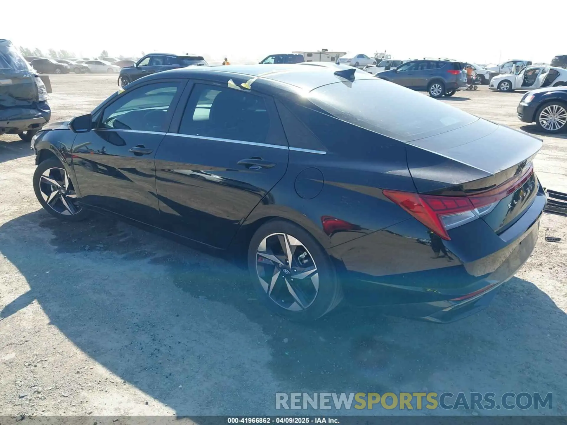 3 fotografías del automóvil dañado KMHLP4AG2PU473523 HYUNDAI ELANTRA 2023