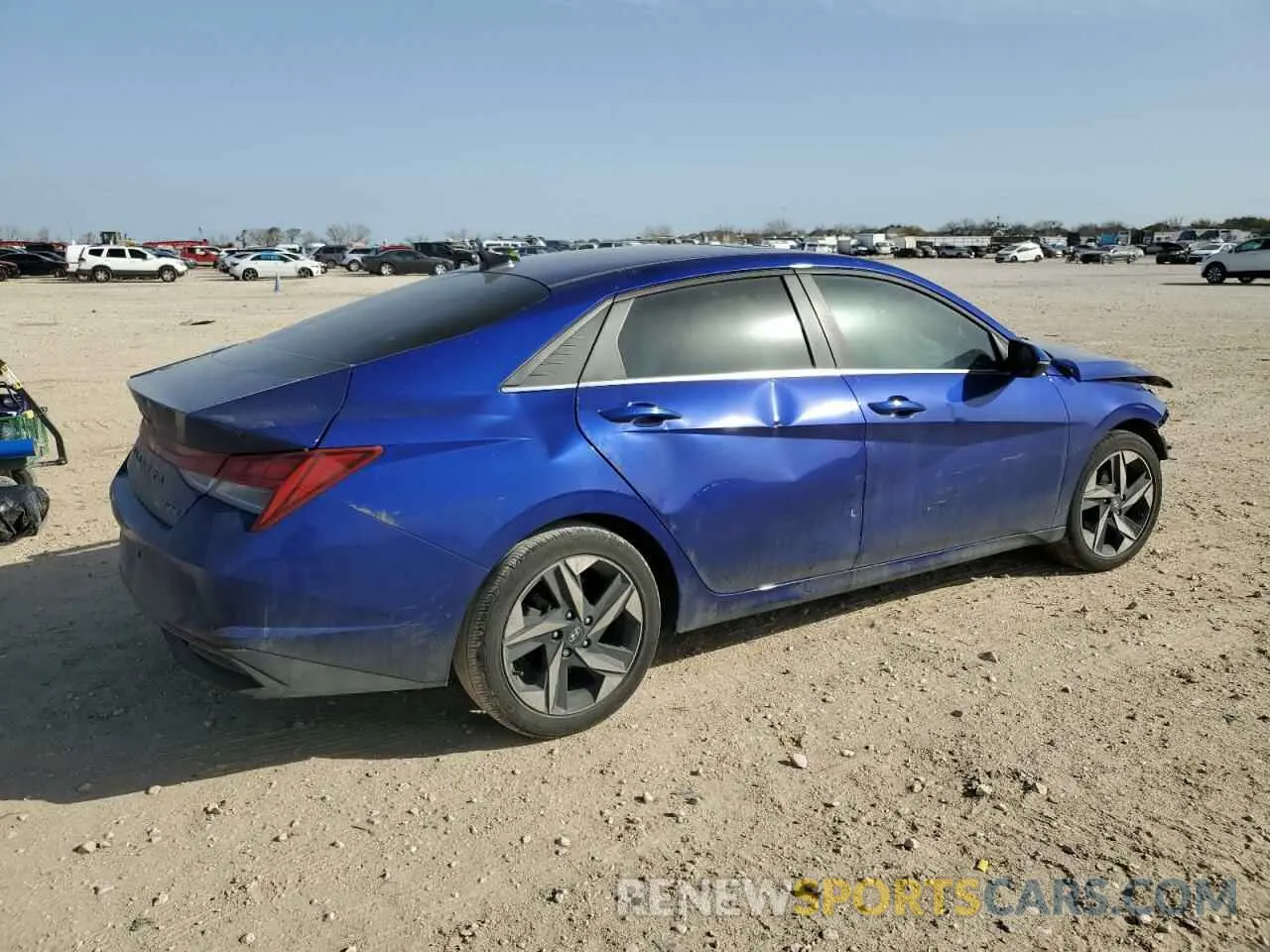 3 fotografías del automóvil dañado KMHLP4AG2PU525331 HYUNDAI ELANTRA 2023
