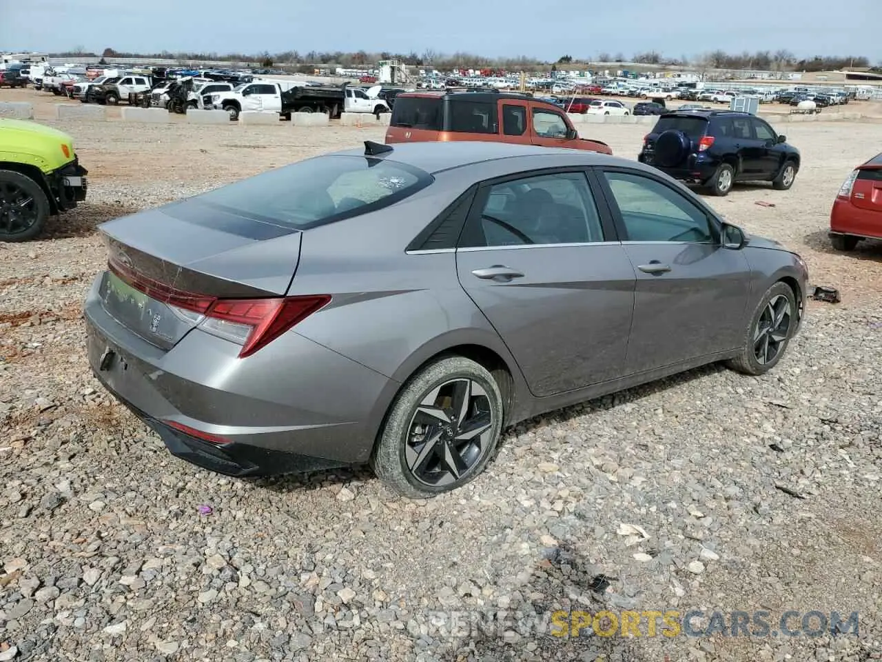 3 fotografías del automóvil dañado KMHLP4AG3PU394491 HYUNDAI ELANTRA 2023