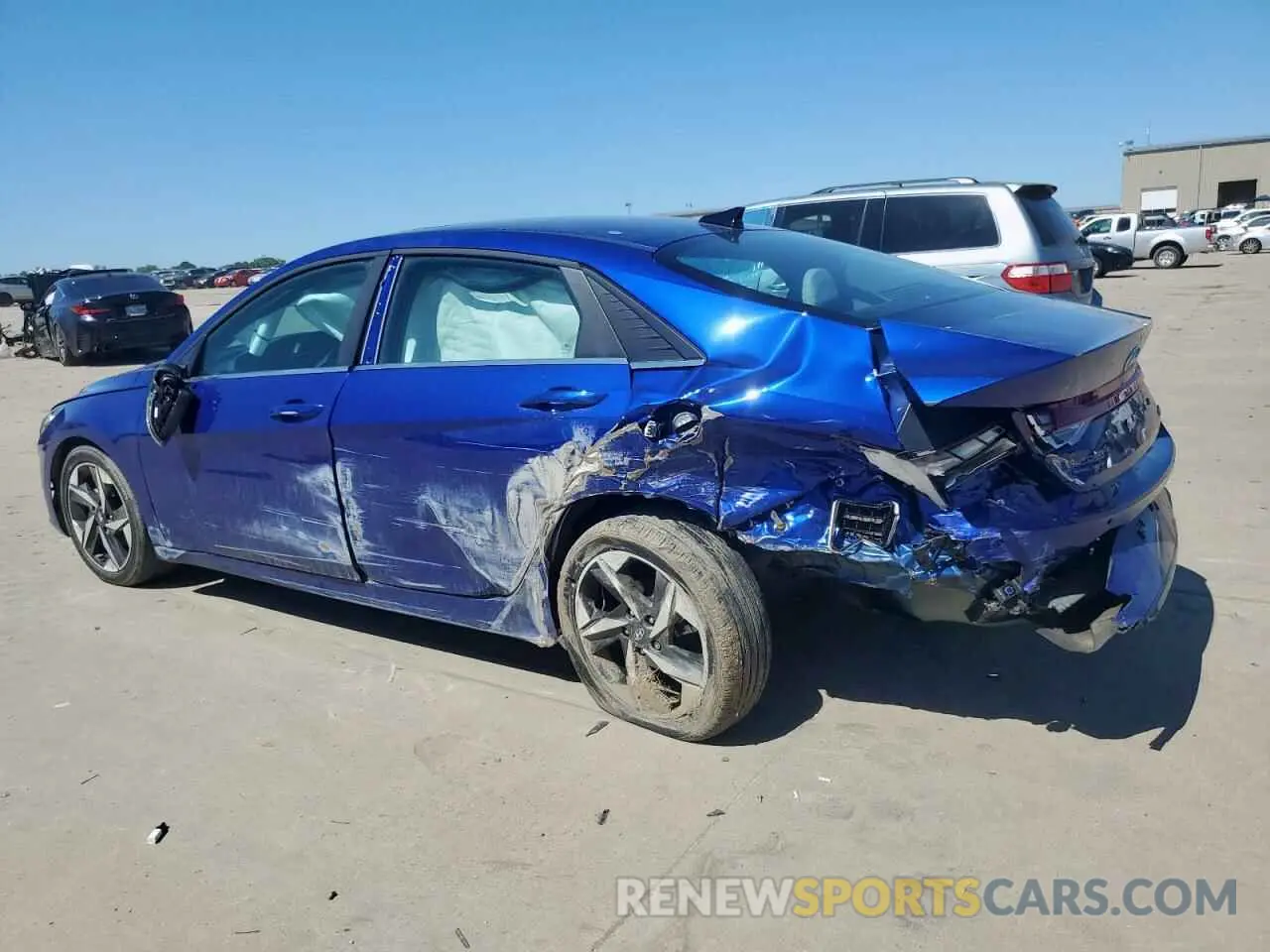 2 fotografías del automóvil dañado KMHLP4AG4PU431144 HYUNDAI ELANTRA 2023