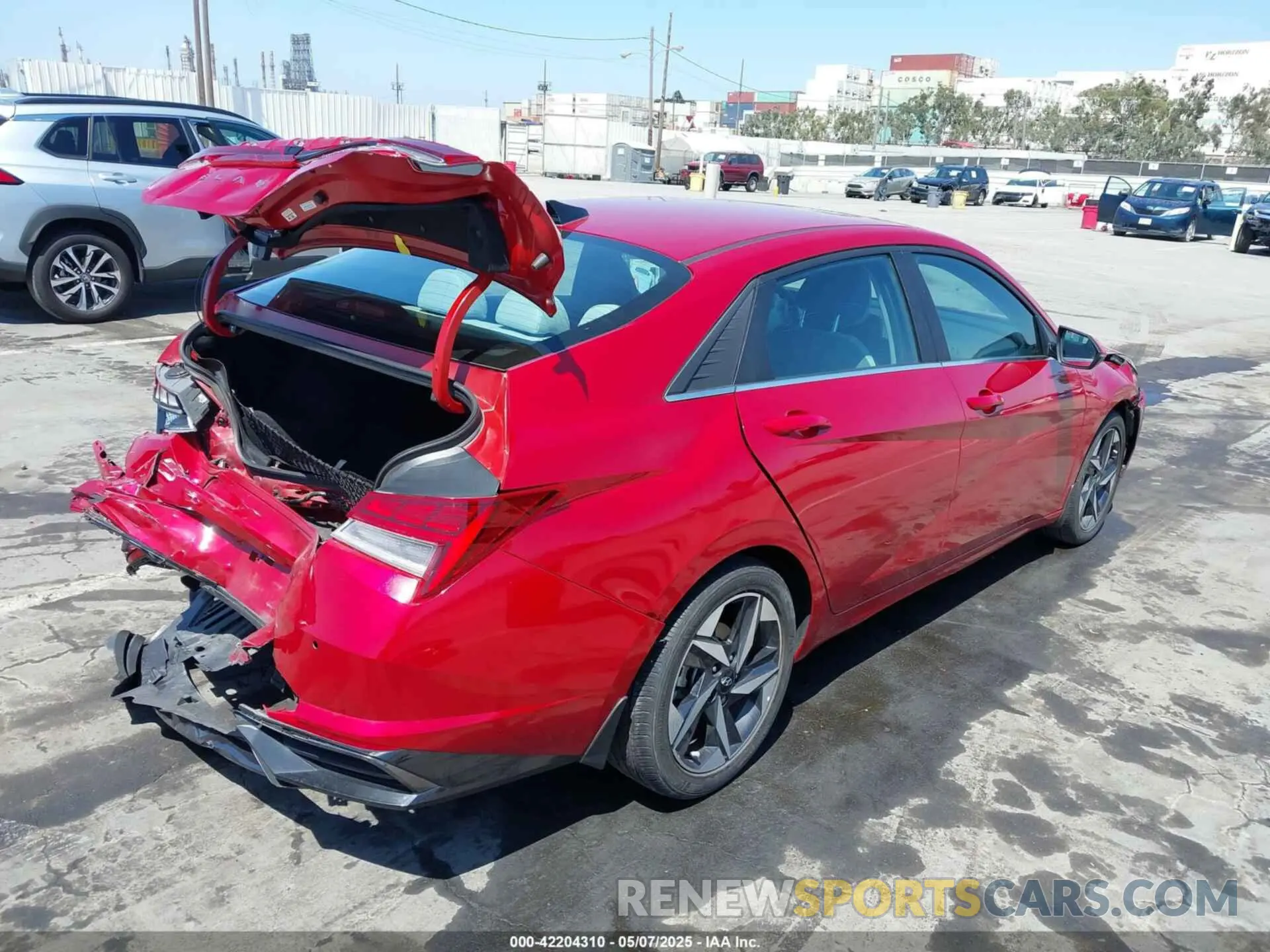 4 fotografías del automóvil dañado KMHLP4AG5PU479140 HYUNDAI ELANTRA 2023