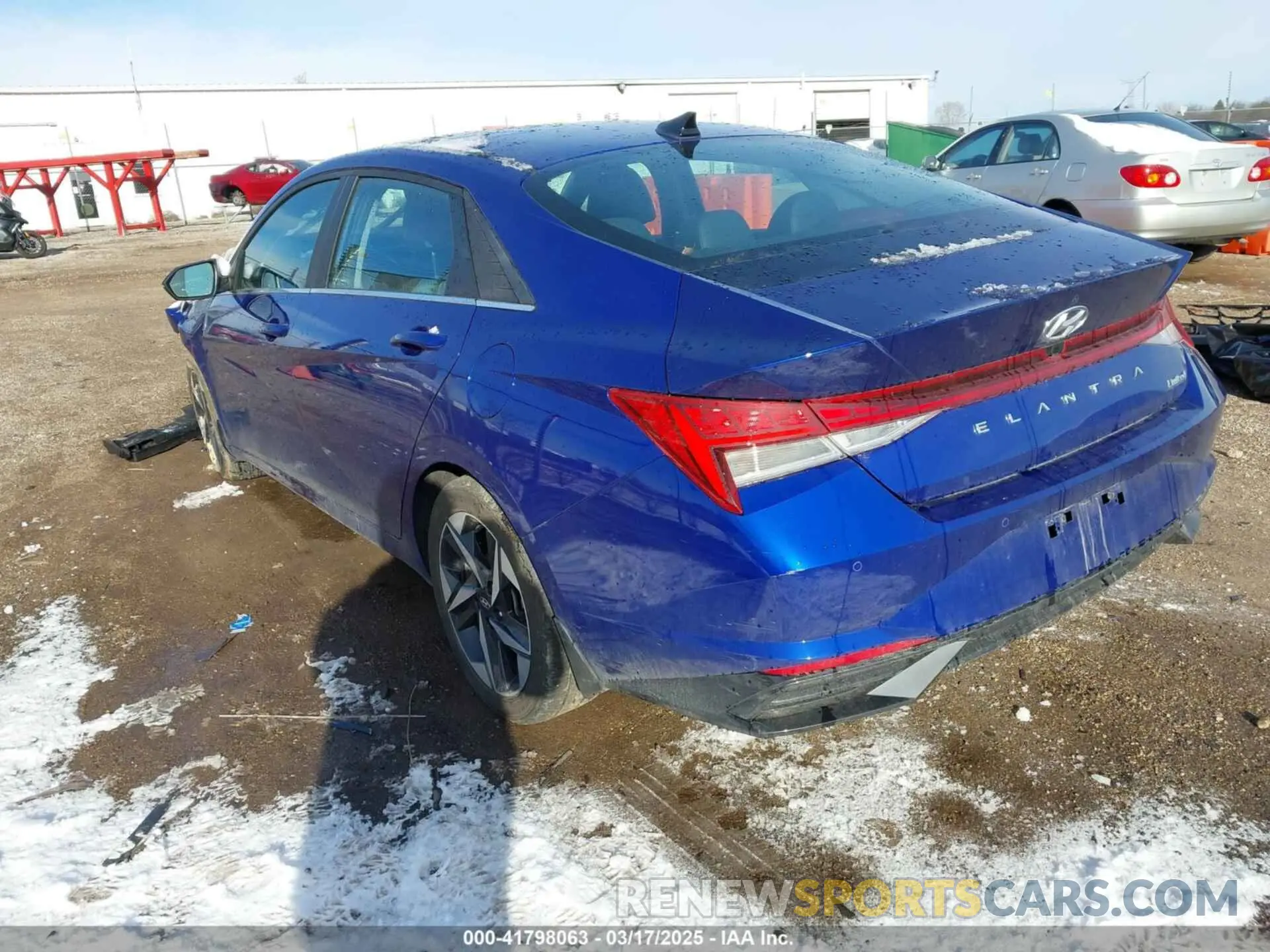 3 fotografías del automóvil dañado KMHLP4AG6PU495380 HYUNDAI ELANTRA 2023