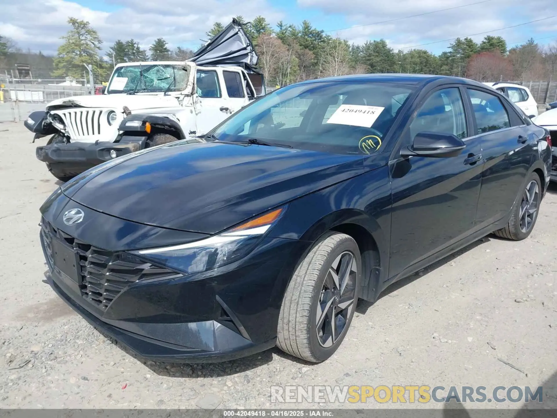 2 fotografías del automóvil dañado KMHLP4AG7PU562634 HYUNDAI ELANTRA 2023