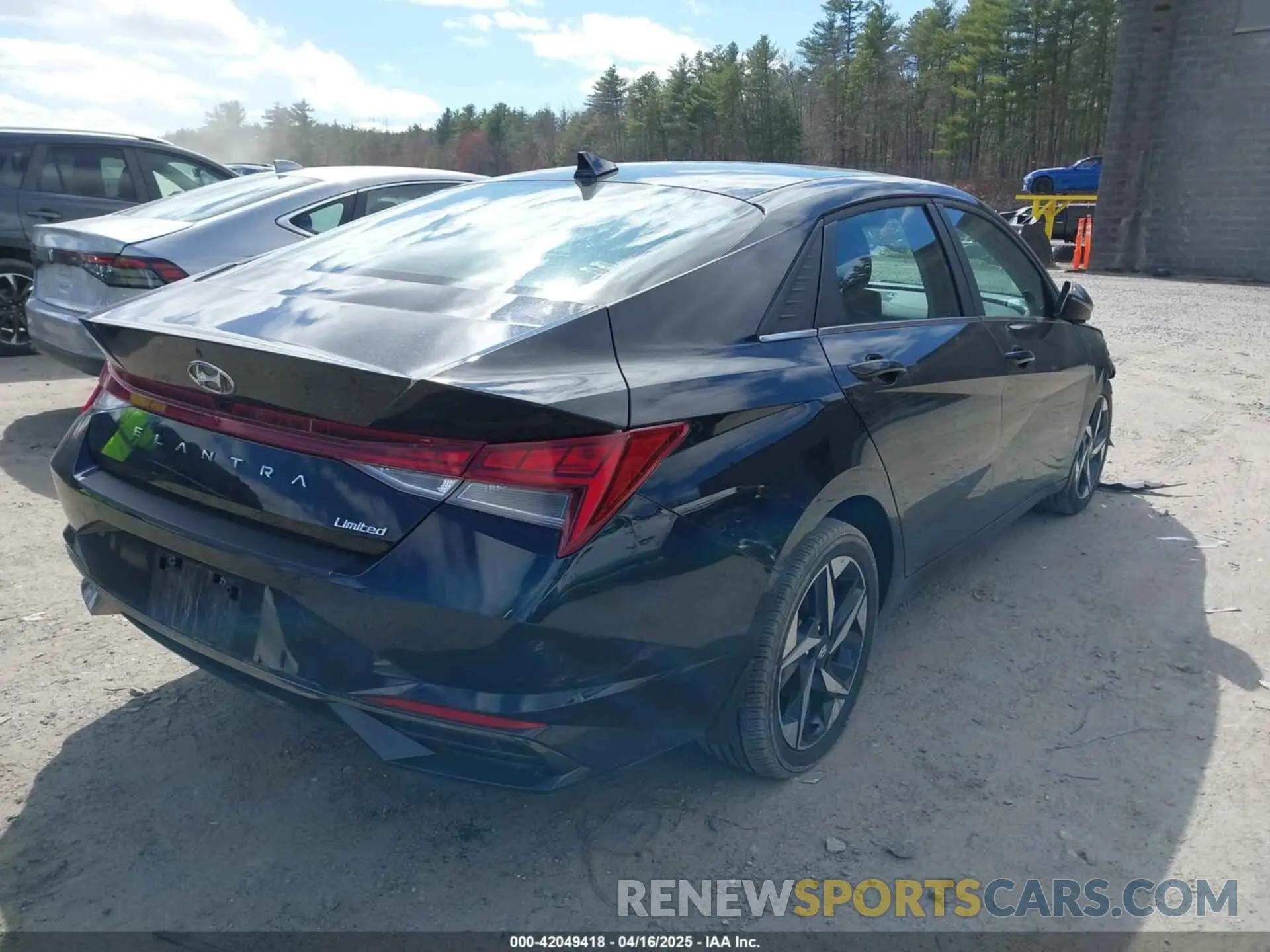 4 fotografías del automóvil dañado KMHLP4AG7PU562634 HYUNDAI ELANTRA 2023