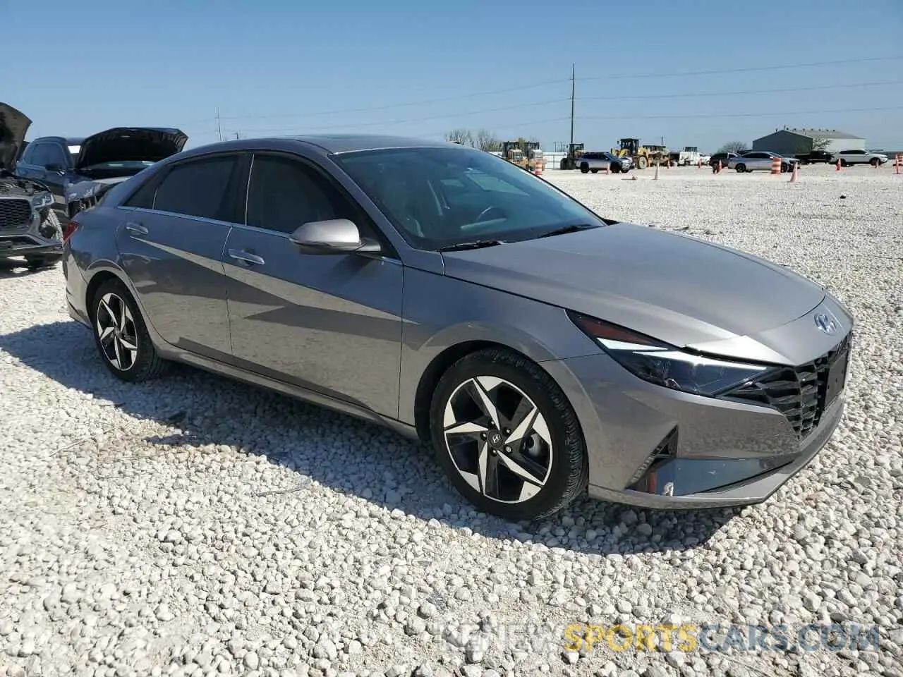 4 fotografías del automóvil dañado KMHLP4AG8PU588367 HYUNDAI ELANTRA 2023
