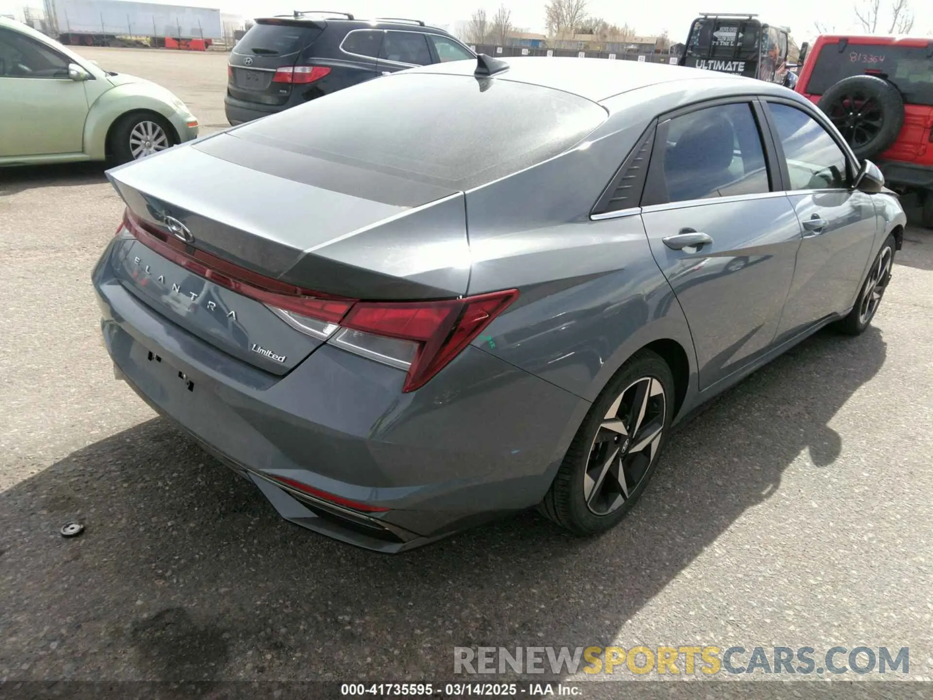 4 fotografías del automóvil dañado KMHLP4AG9PU454533 HYUNDAI ELANTRA 2023