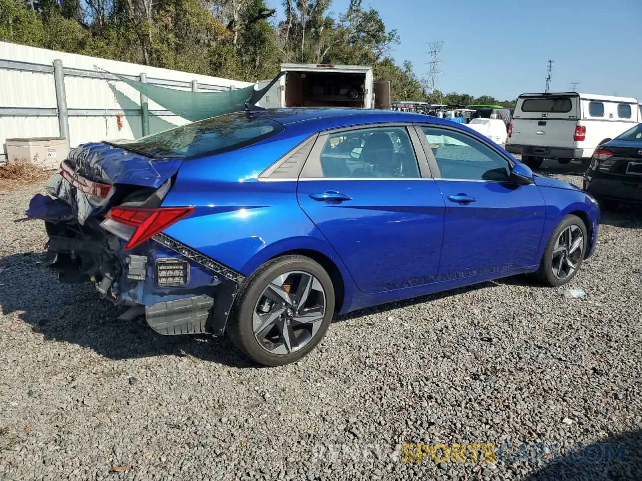 3 fotografías del automóvil dañado KMHLP4AGXPU415997 HYUNDAI ELANTRA 2023