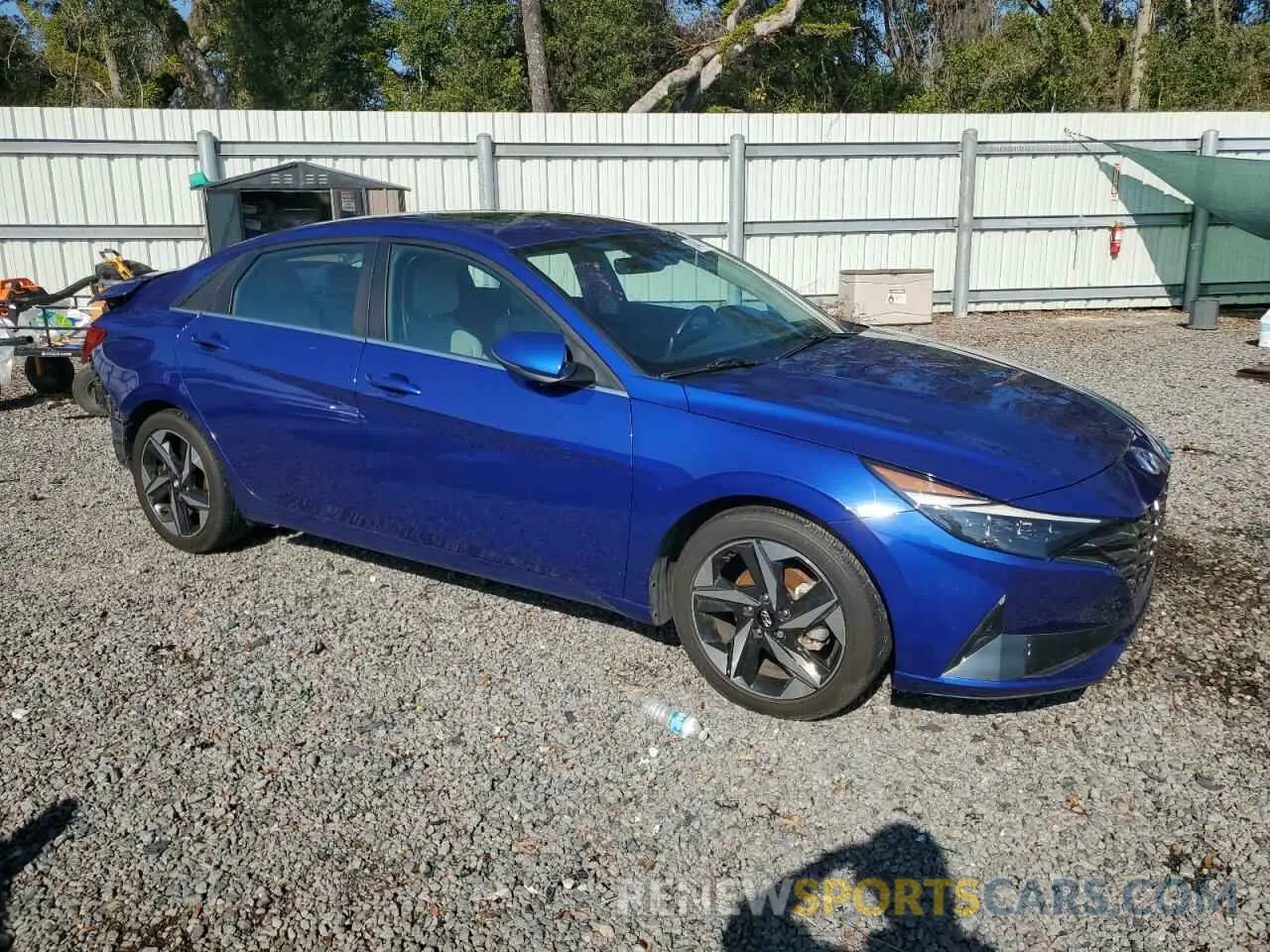 4 fotografías del automóvil dañado KMHLP4AGXPU415997 HYUNDAI ELANTRA 2023