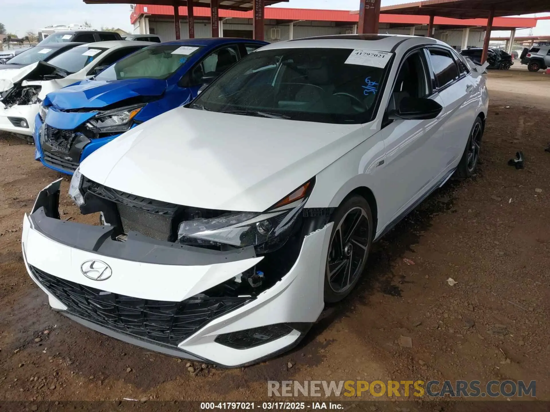 2 fotografías del automóvil dañado KMHLR4AF1PU608279 HYUNDAI ELANTRA 2023