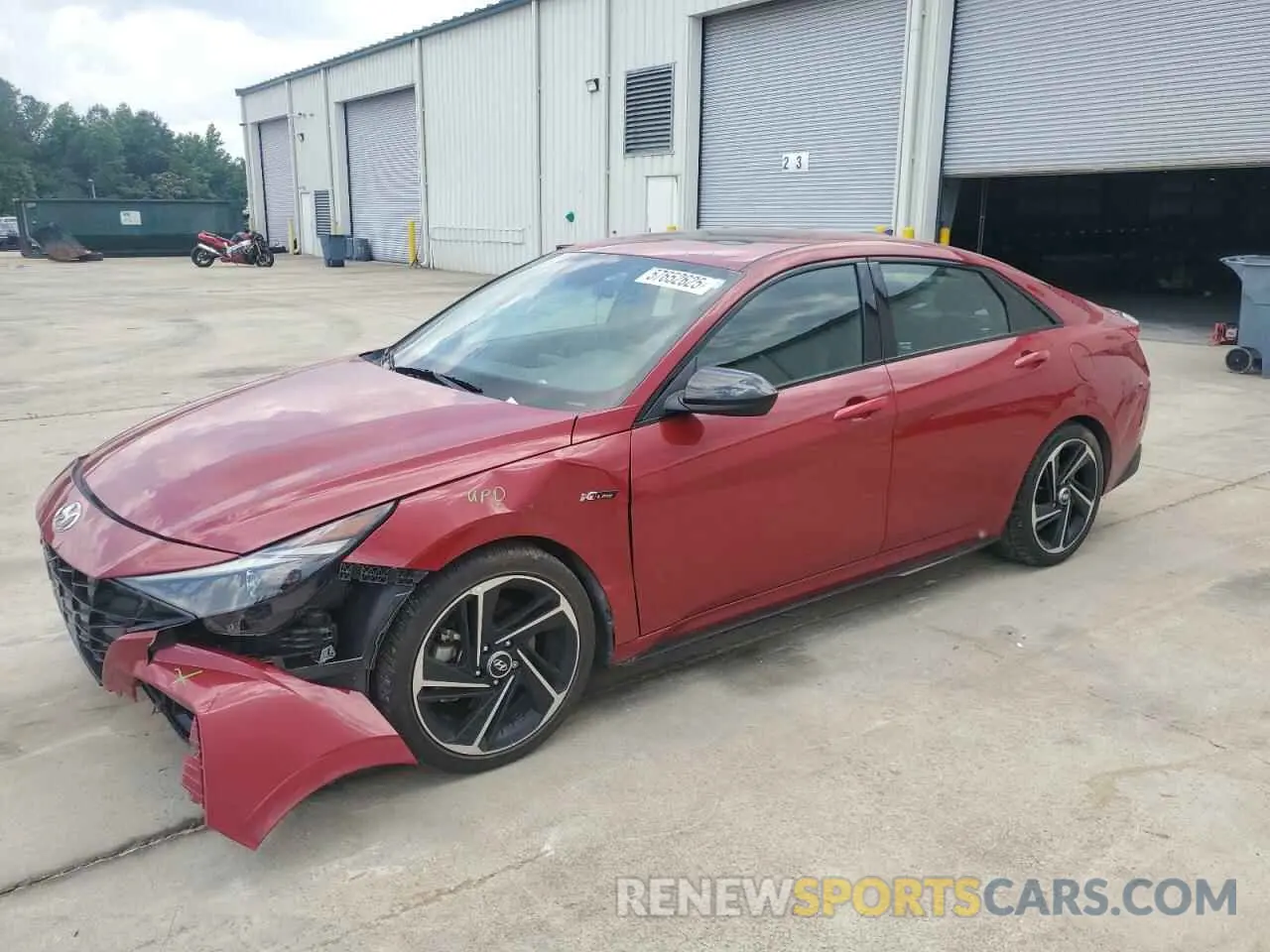 1 fotografías del automóvil dañado KMHLR4AF2PU512371 HYUNDAI ELANTRA 2023