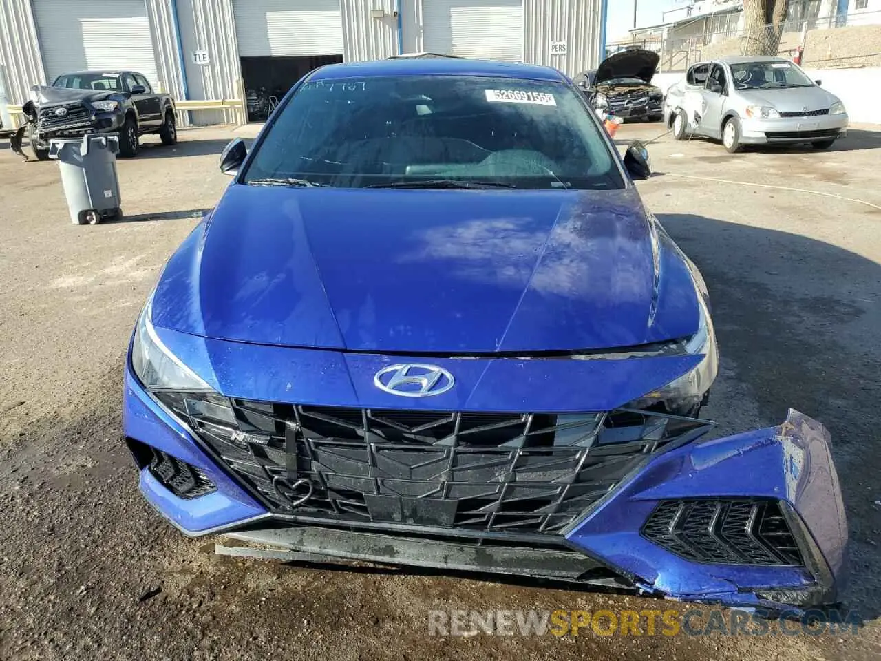5 fotografías del automóvil dañado KMHLR4AF4PU538275 HYUNDAI ELANTRA 2023