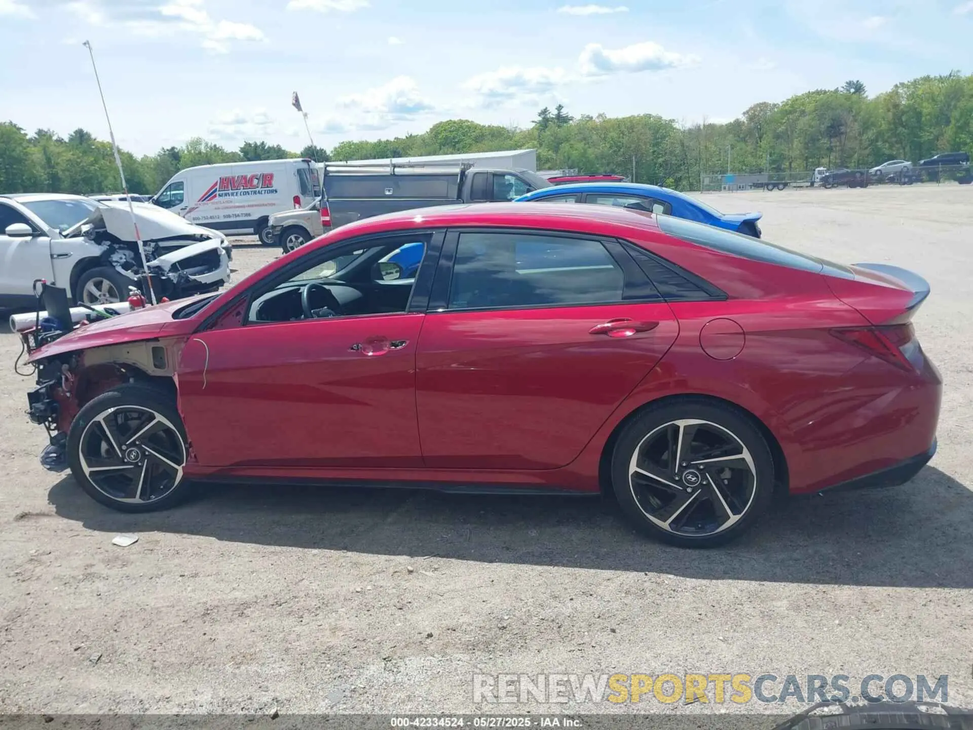 15 fotografías del automóvil dañado KMHLR4AF4PU587136 HYUNDAI ELANTRA 2023