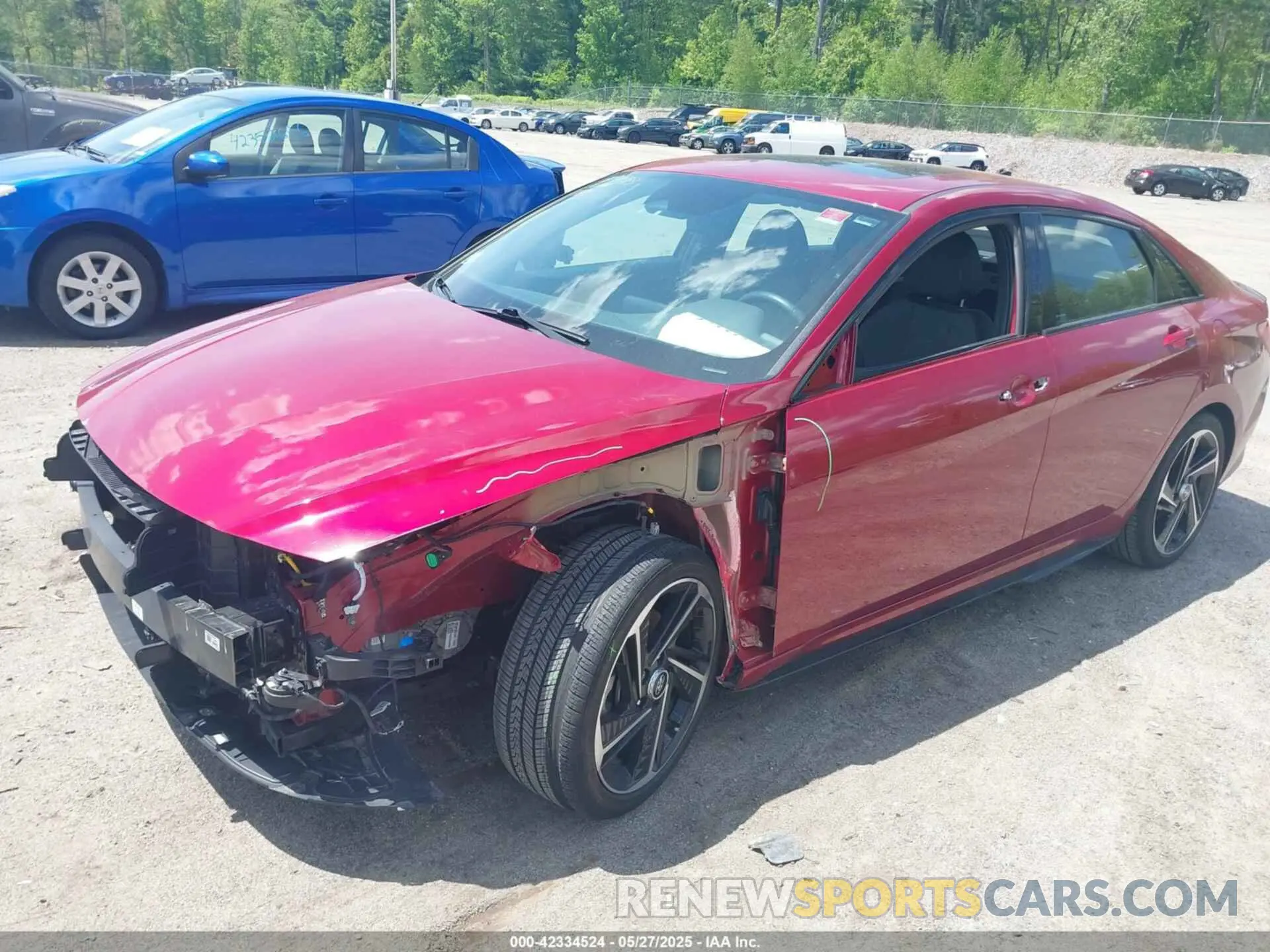 2 fotografías del automóvil dañado KMHLR4AF4PU587136 HYUNDAI ELANTRA 2023