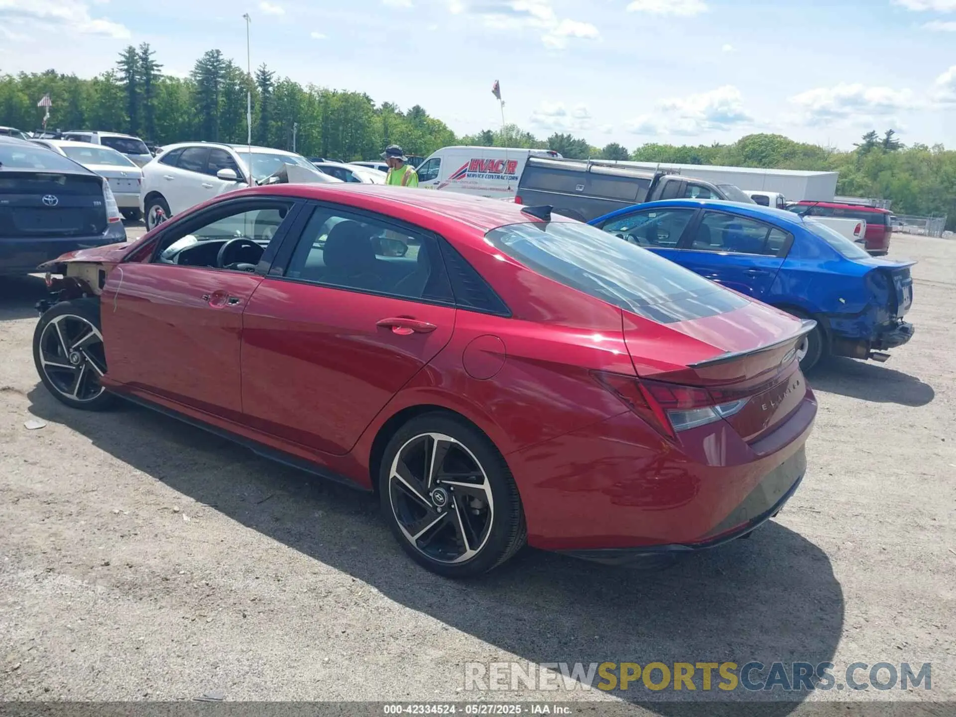 3 fotografías del automóvil dañado KMHLR4AF4PU587136 HYUNDAI ELANTRA 2023