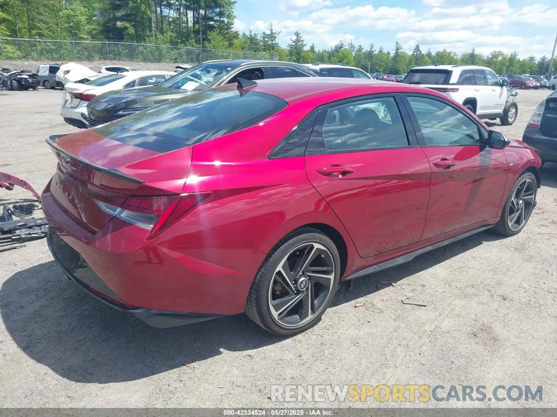 4 fotografías del automóvil dañado KMHLR4AF4PU587136 HYUNDAI ELANTRA 2023