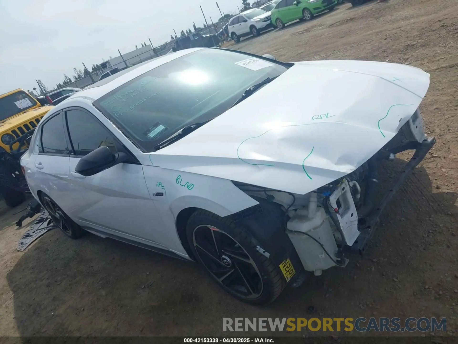 14 fotografías del automóvil dañado KMHLR4AF5PU377340 HYUNDAI ELANTRA 2023