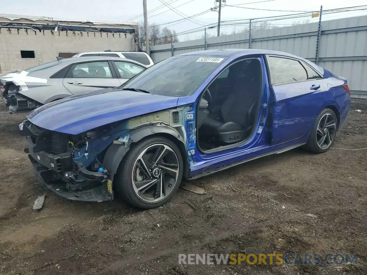 1 fotografías del automóvil dañado KMHLR4AF5PU493170 HYUNDAI ELANTRA 2023