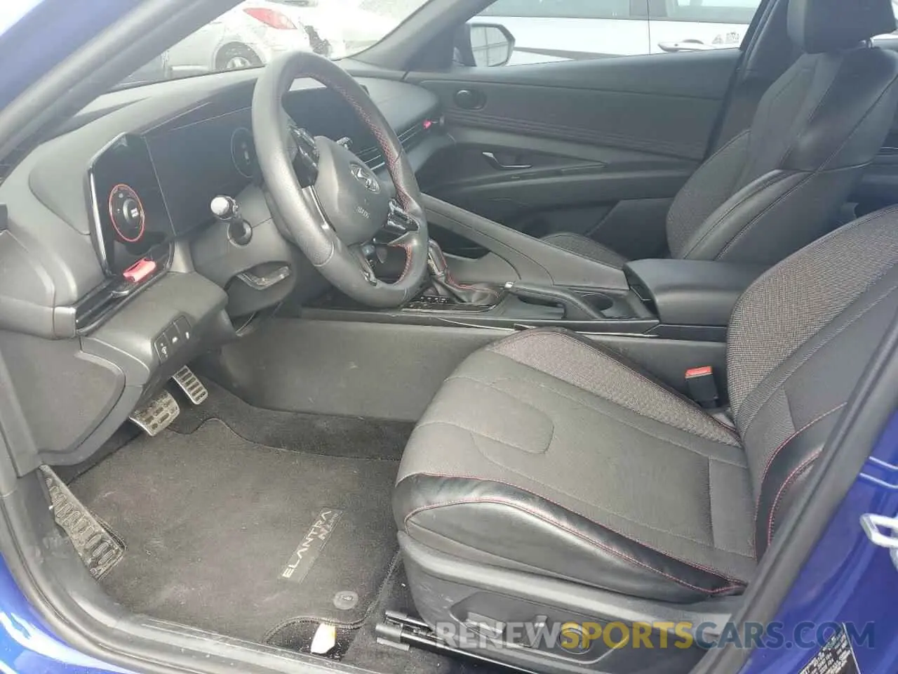 7 fotografías del automóvil dañado KMHLR4AF5PU493170 HYUNDAI ELANTRA 2023