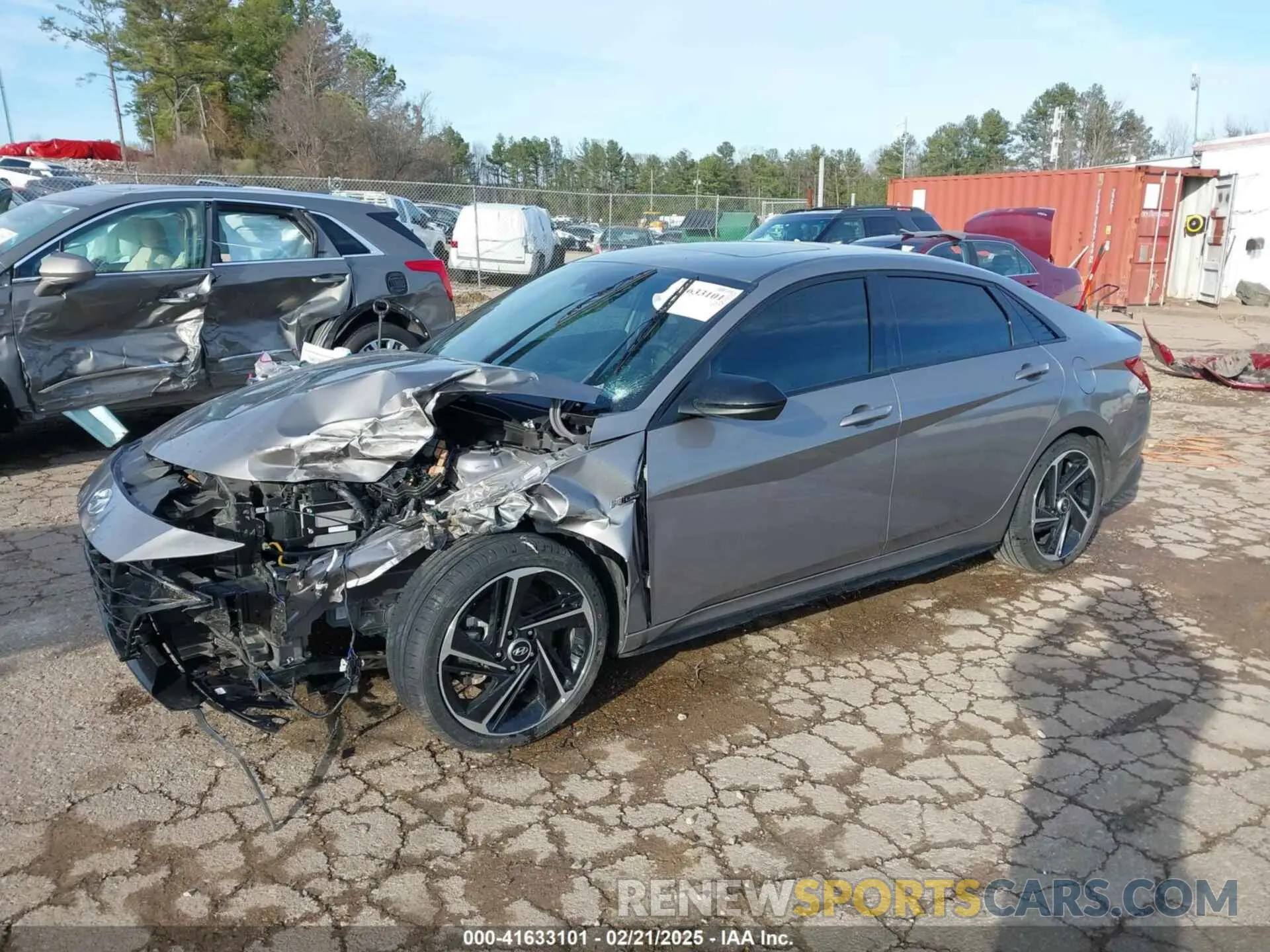 2 fotografías del automóvil dañado KMHLR4AF6PU514088 HYUNDAI ELANTRA 2023