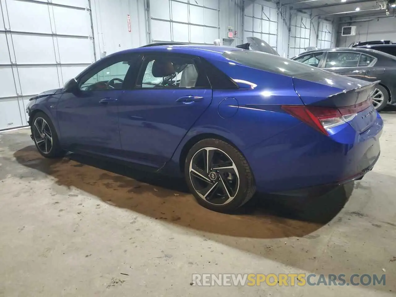 2 fotografías del automóvil dañado KMHLR4AF6PU628978 HYUNDAI ELANTRA 2023