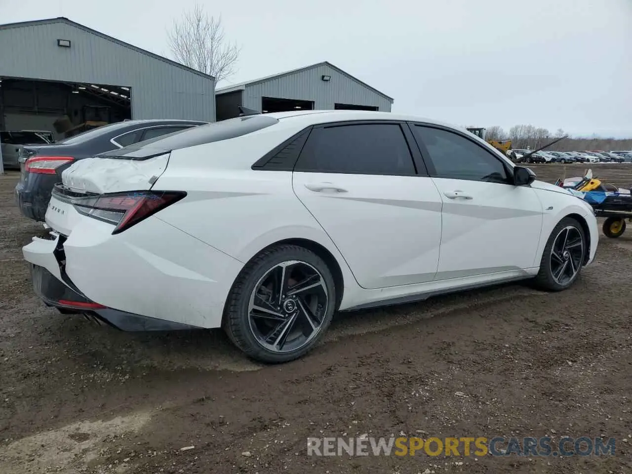 3 fotografías del automóvil dañado KMHLR4AF7PU547259 HYUNDAI ELANTRA 2023