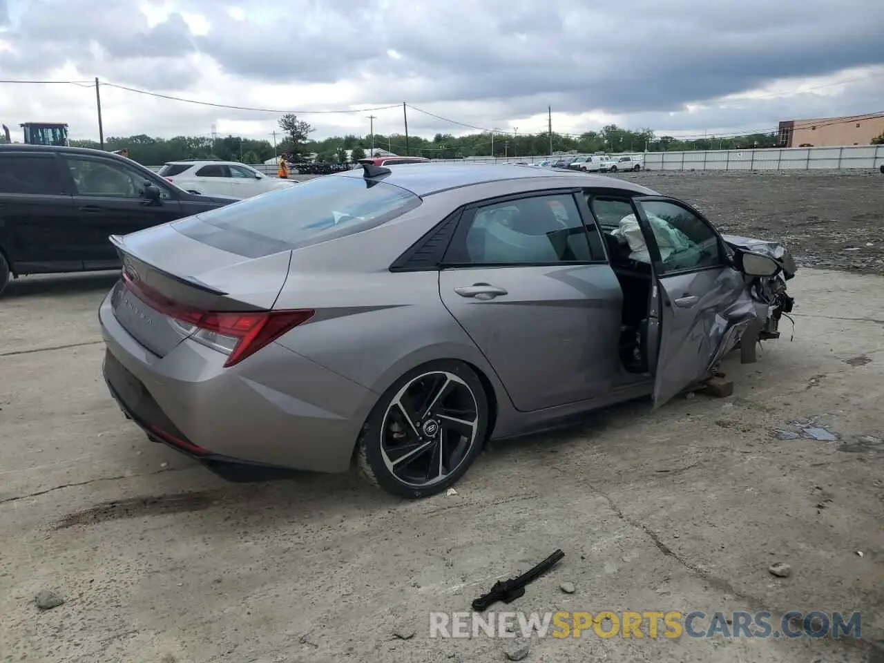 3 fotografías del automóvil dañado KMHLR4AF7PU594548 HYUNDAI ELANTRA 2023