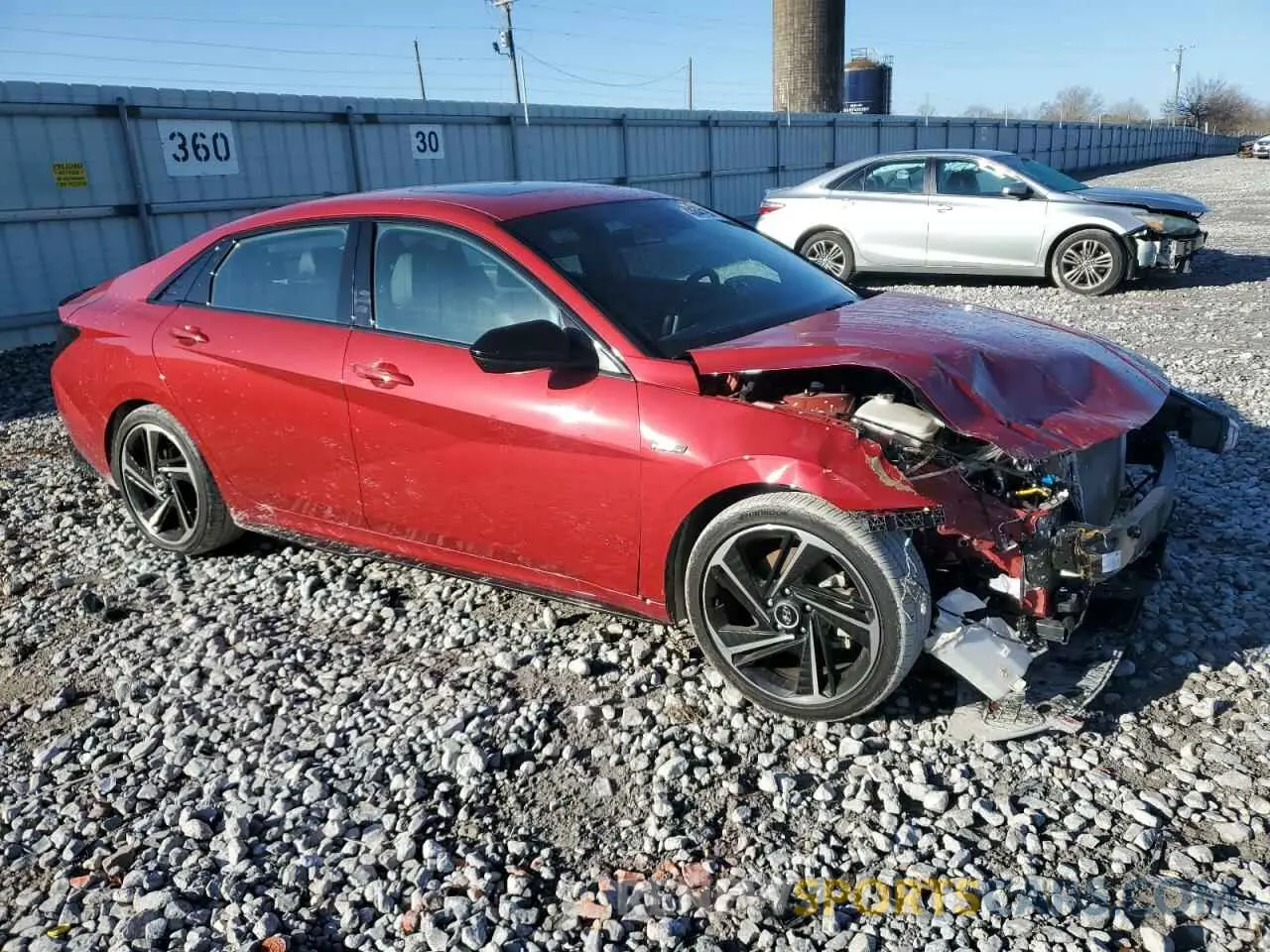 4 fotografías del automóvil dañado KMHLR4AF8PU442990 HYUNDAI ELANTRA 2023