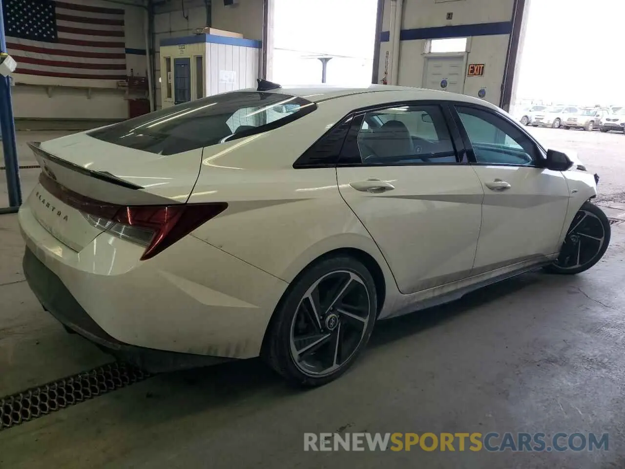 3 fotografías del automóvil dañado KMHLR4AF8PU542426 HYUNDAI ELANTRA 2023